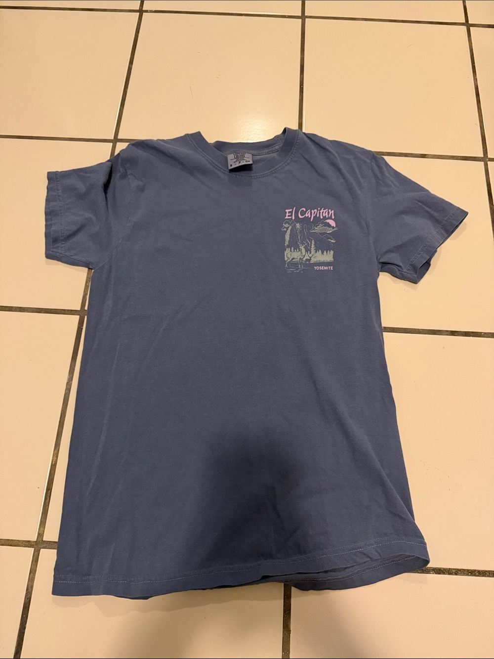 Comfort Colors Navy Blue El Capitan Yosemite Graphic Tee
